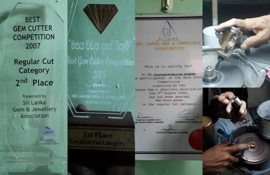 video about the handcrafted cutting & polishing process!